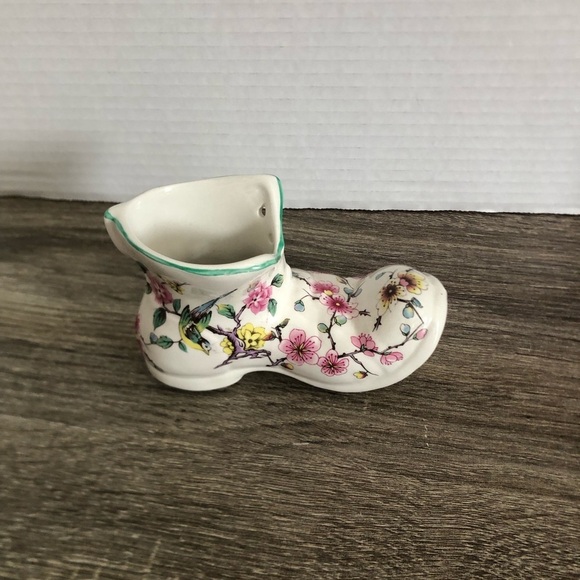 Vtg James Kent Staffordshire Old Foley Ceramic Boot - Picture 3 of 11